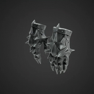 Dark Steel Spiked Gauntlets